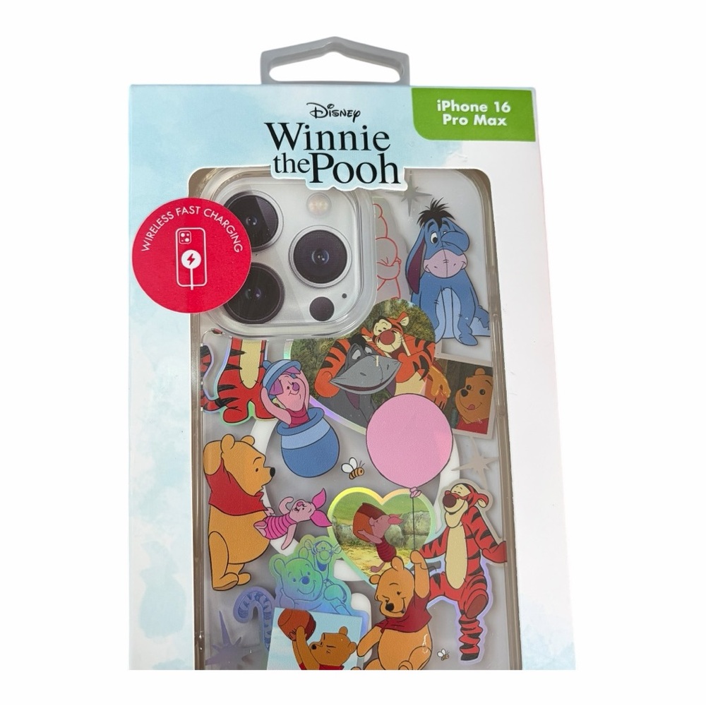 Disney Winnie the Pooh Clear iPhone 16 Pro Max Phone Case Tigger Piglet Eeyore - Picture 3 of 4